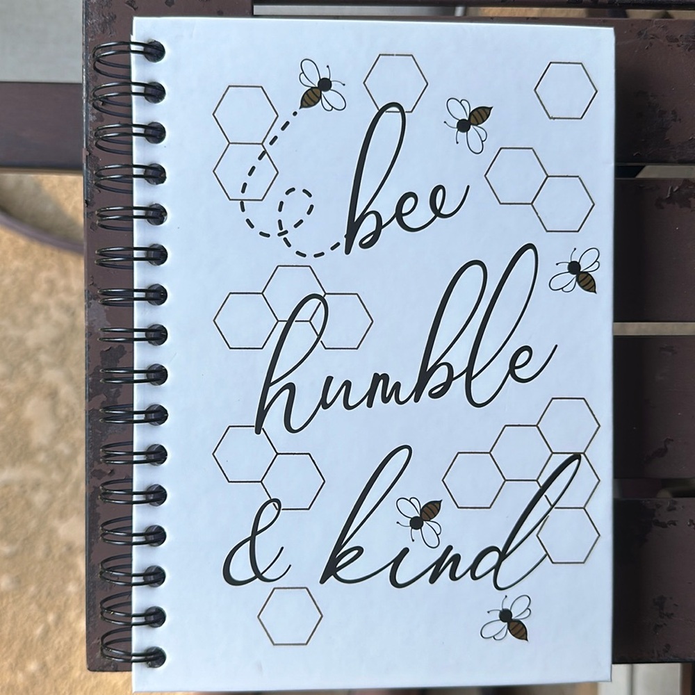 🐝 Be Humble & Kind 🐝 White Spiral Bound Journal